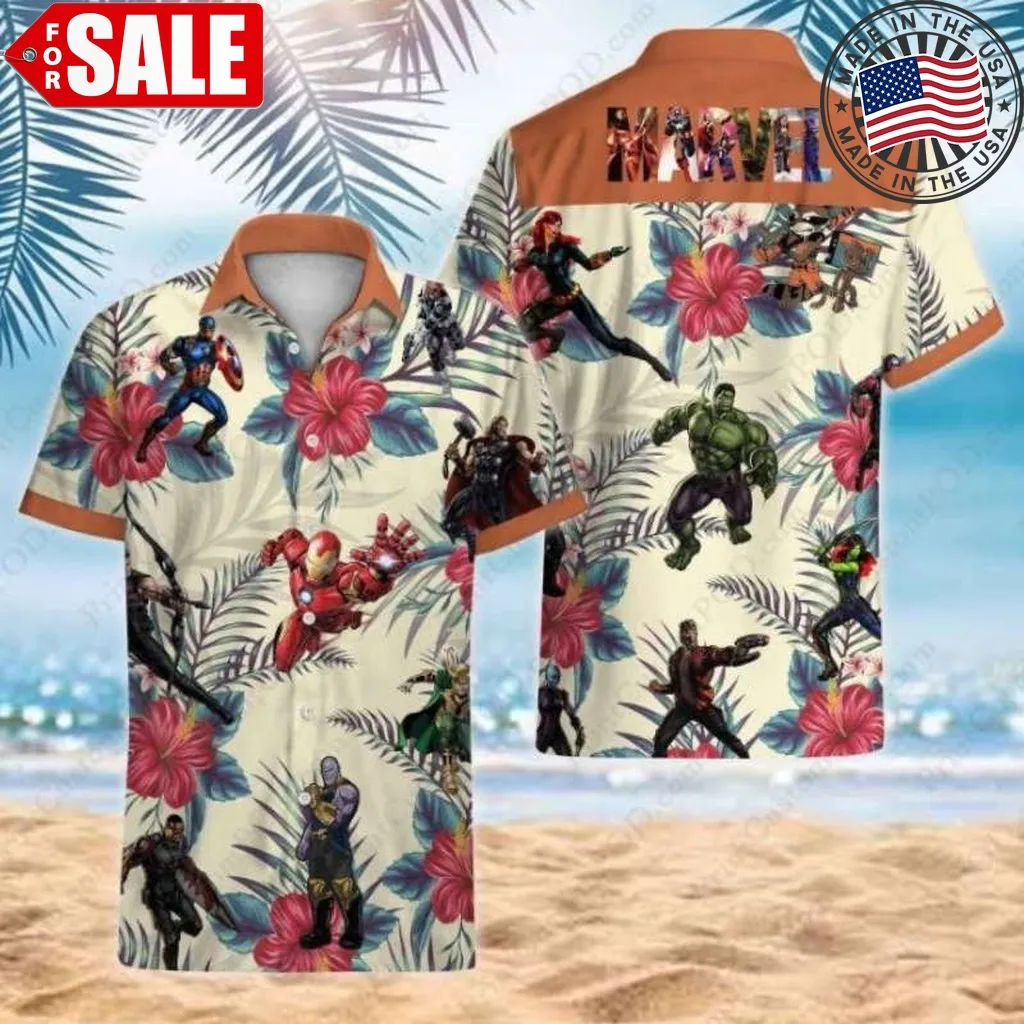 Marvel Avengers Ii Hawaiian Shirt Size up S to 5XL