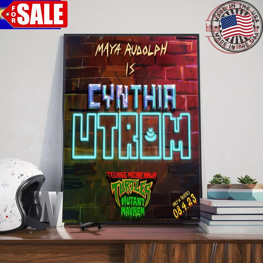 Maya Rudolph Is Cynthia Utrom In Teenage Mutant Ninja Turtles Mutant Mayhem Art Decor Poster Canvas Trending