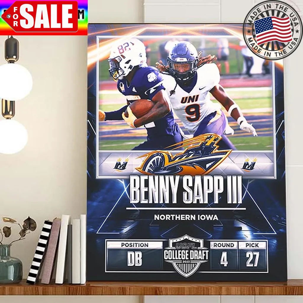 Memphis Showboats In The 2023 Usfl College Draft Select Benny Sapp Iii Home Decor Poster Canvas Trending