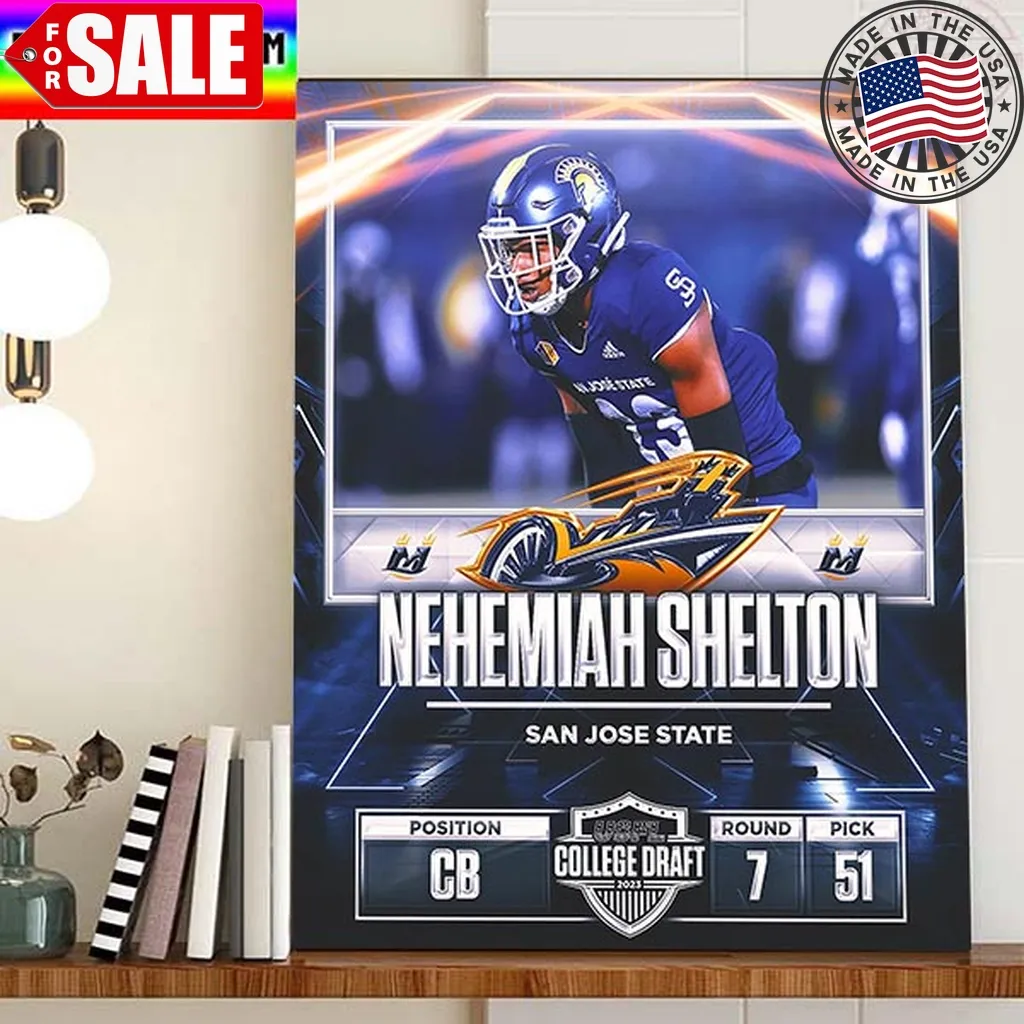 Memphis Showboats In The 2023 Usfl College Draft Select Nehemiah Shelton Home Decor Poster Canvas Trending