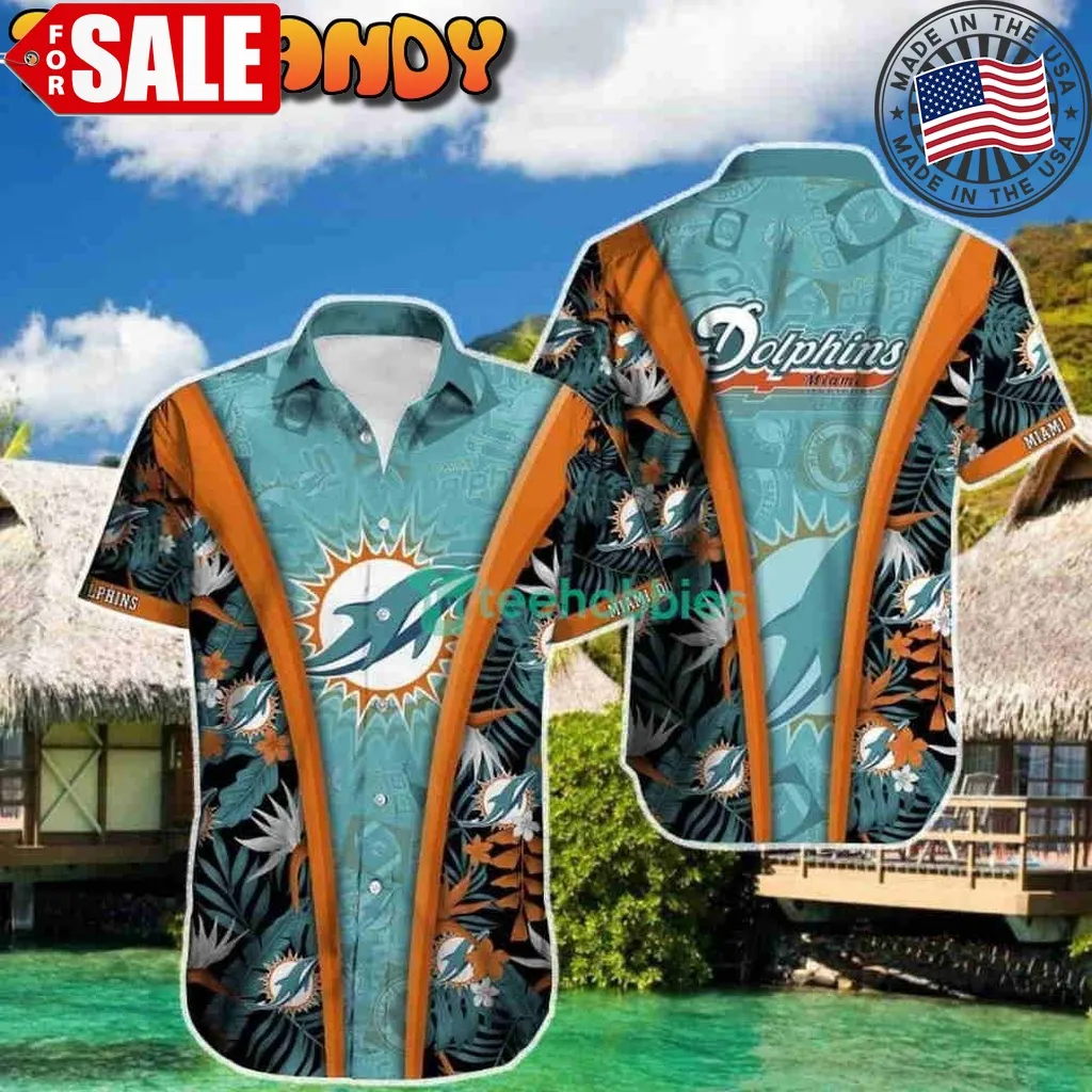Miami Dolphins Tropical All Over Print Hawaiian Shirt