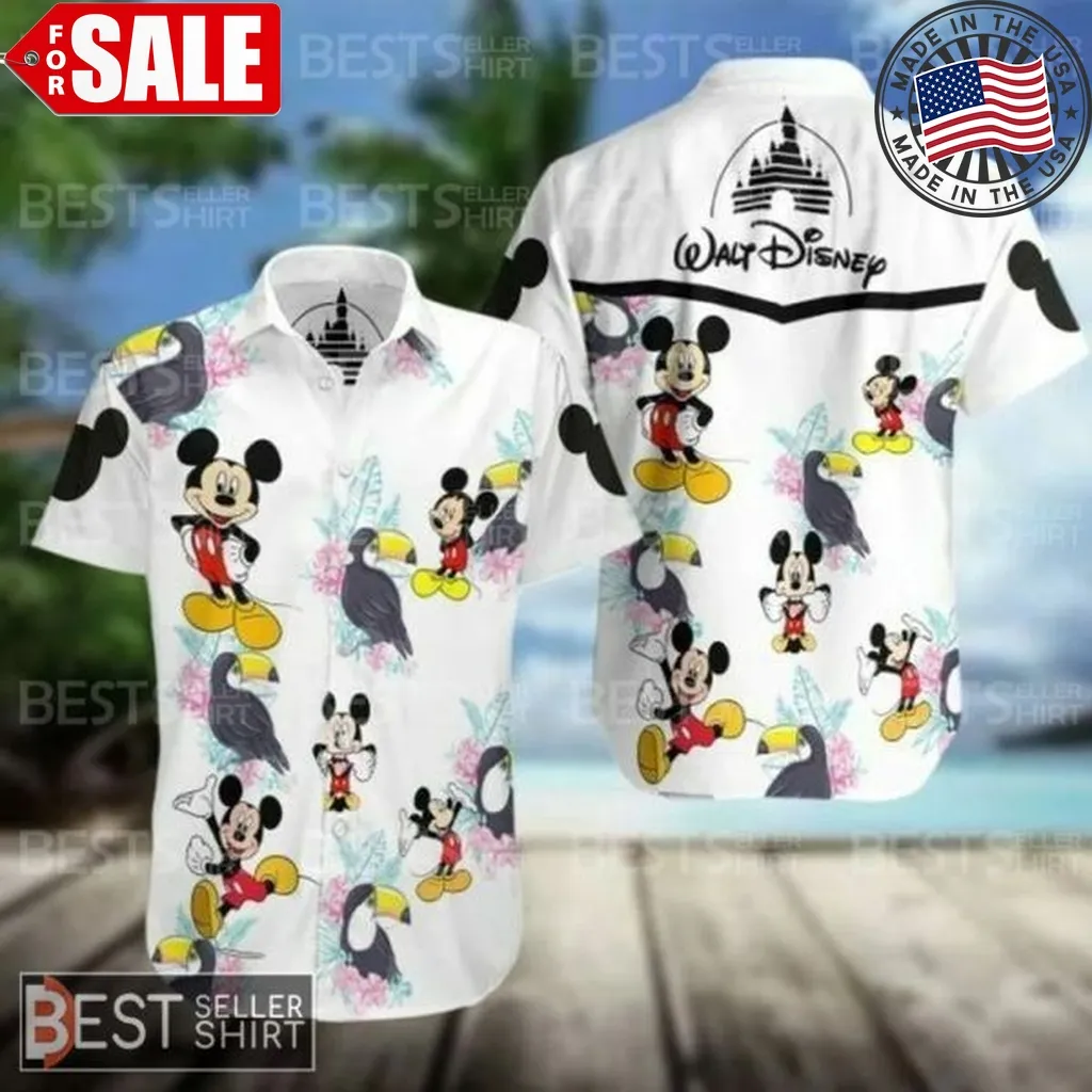 Mickey Mouse Disneyland Castle Disney Hawaiian Shirt
