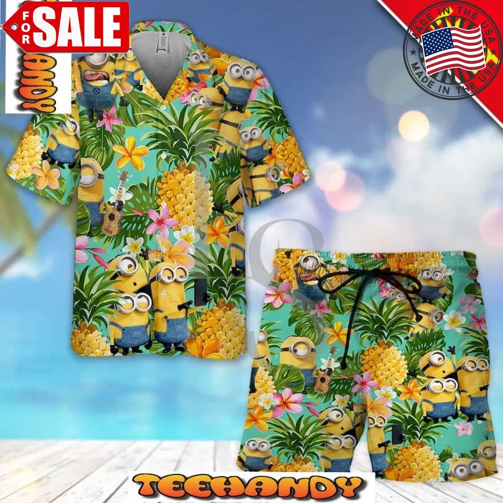 Minions Summer Hawaiian Shirt And Shorts