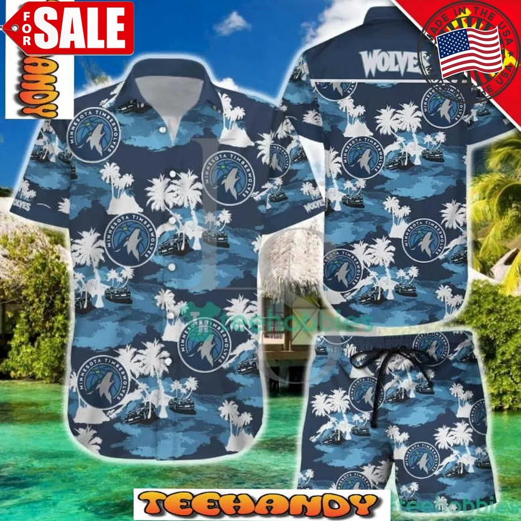 Minnesota Timberwolves Aloha Hawaiian Shirt And Short