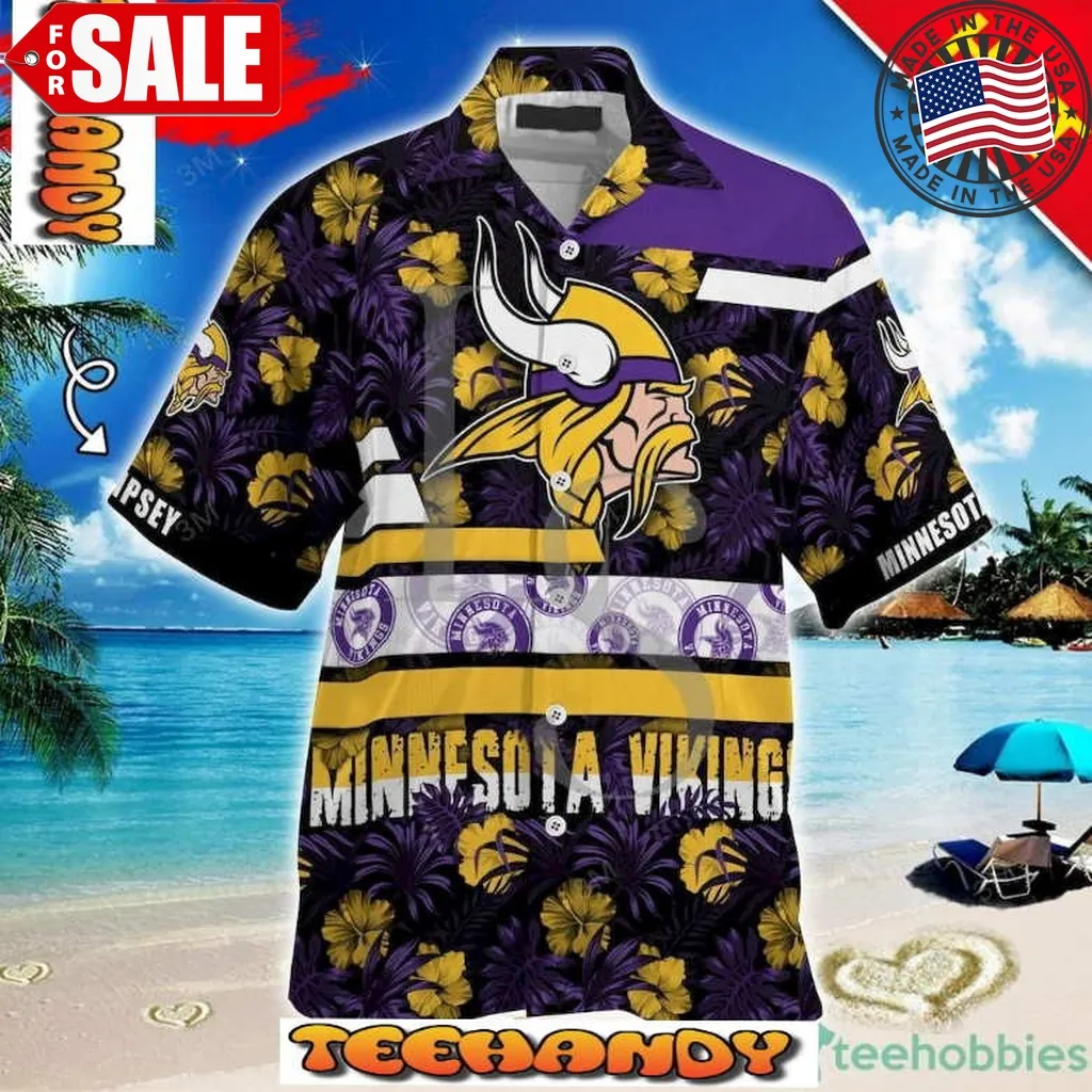 Minnesota Vikings Nfl Personalized Tropical Hawaiian Shirt