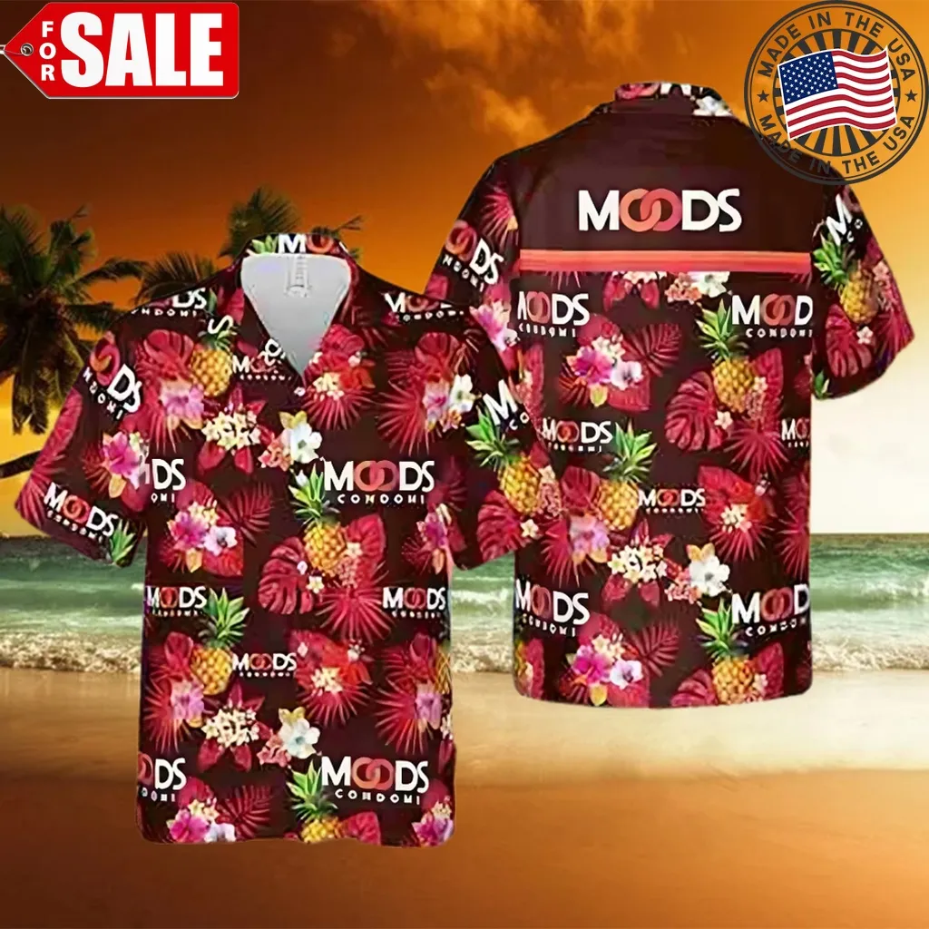 Moods Condoms Summer Tropical Hawaiian Shirt