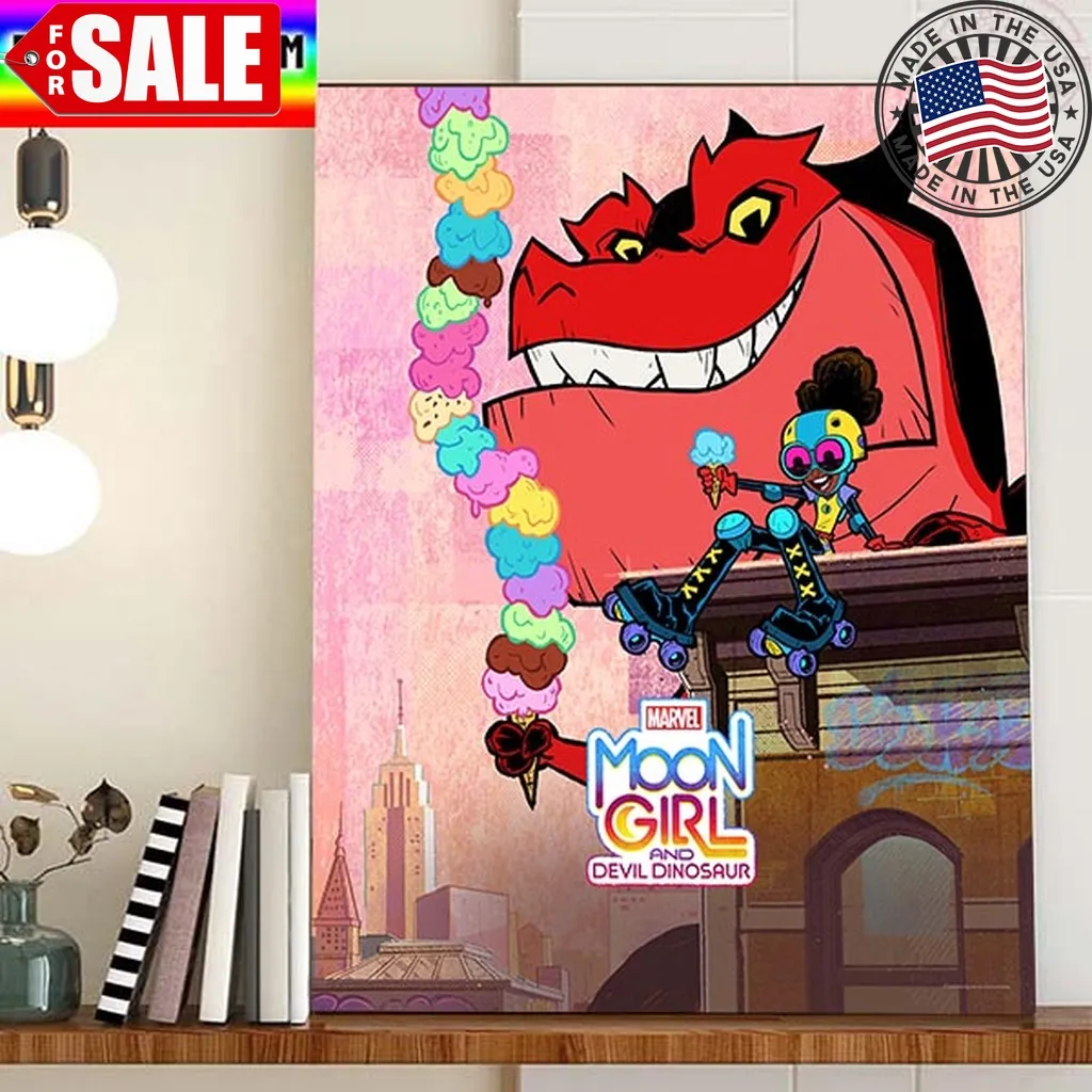 Moon Girl And Devil Dinosaur Of Marvel New Poster Home Decor Poster Canvas Trending