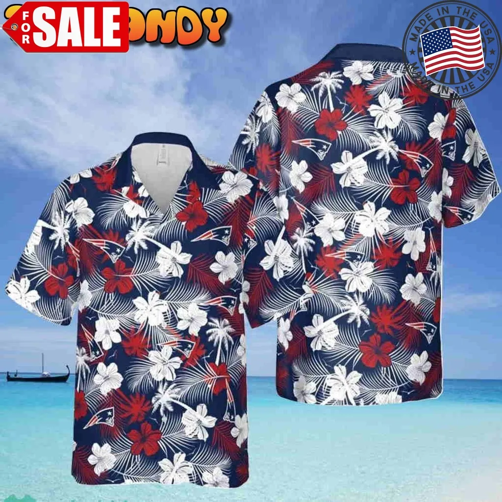 New England Patriots Nfl Aloha Tropical Hawaiian Shirt