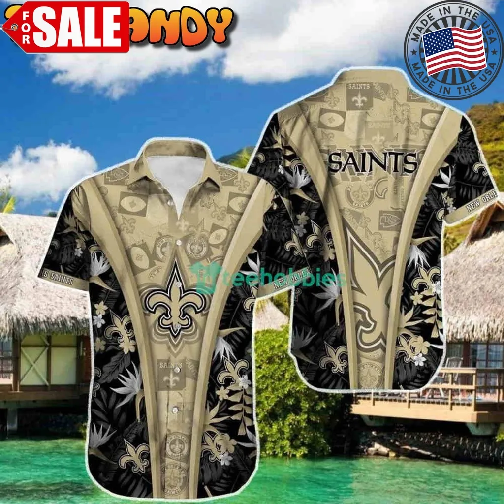 New Orleans Saints Tropical All Over Print Hawaiian Shirt