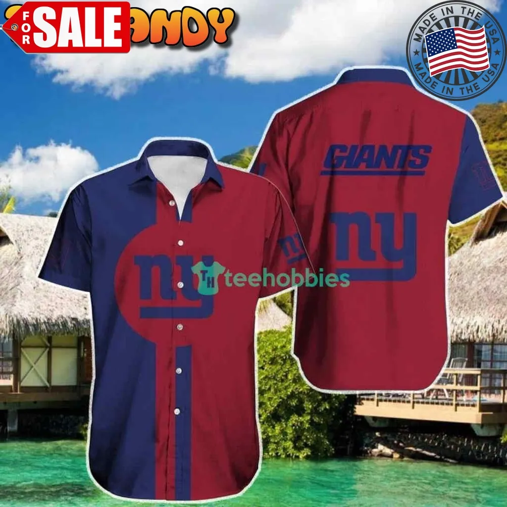 New York Giants Logo Hawaiian Shirt