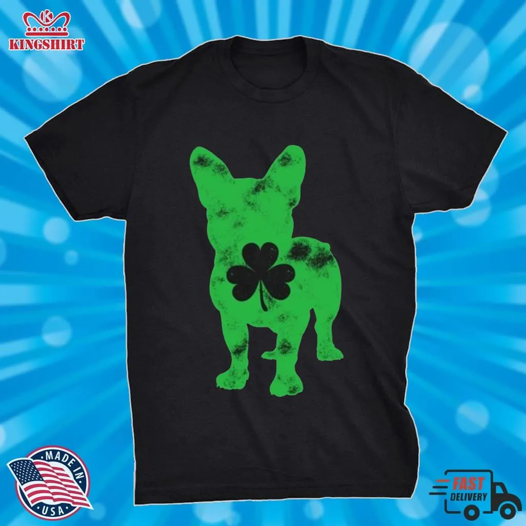 Bulldog Shamrock St PatrickS Day Shirt