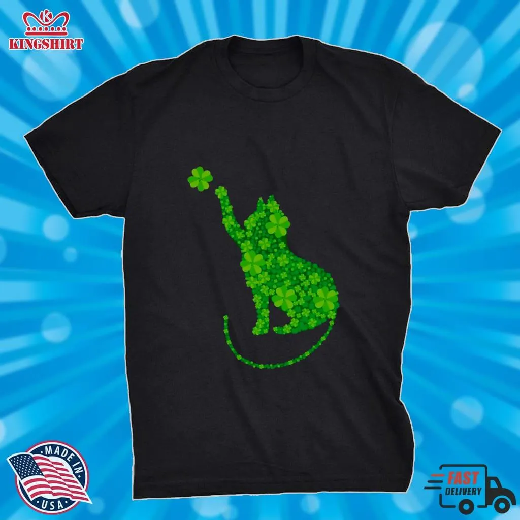 Cat St Patricks Day Shamrock Shirt