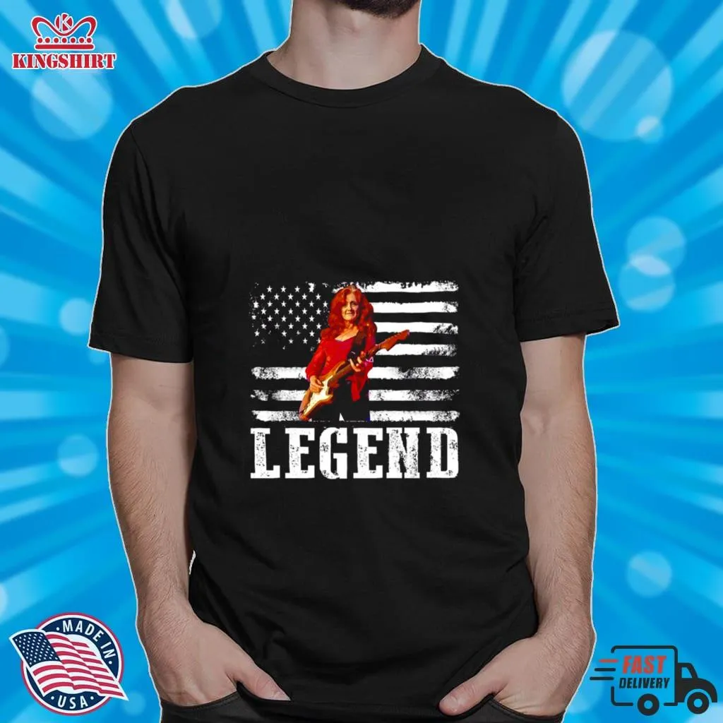 Distressed American Flag Legend Bonnie Raitt Shirt