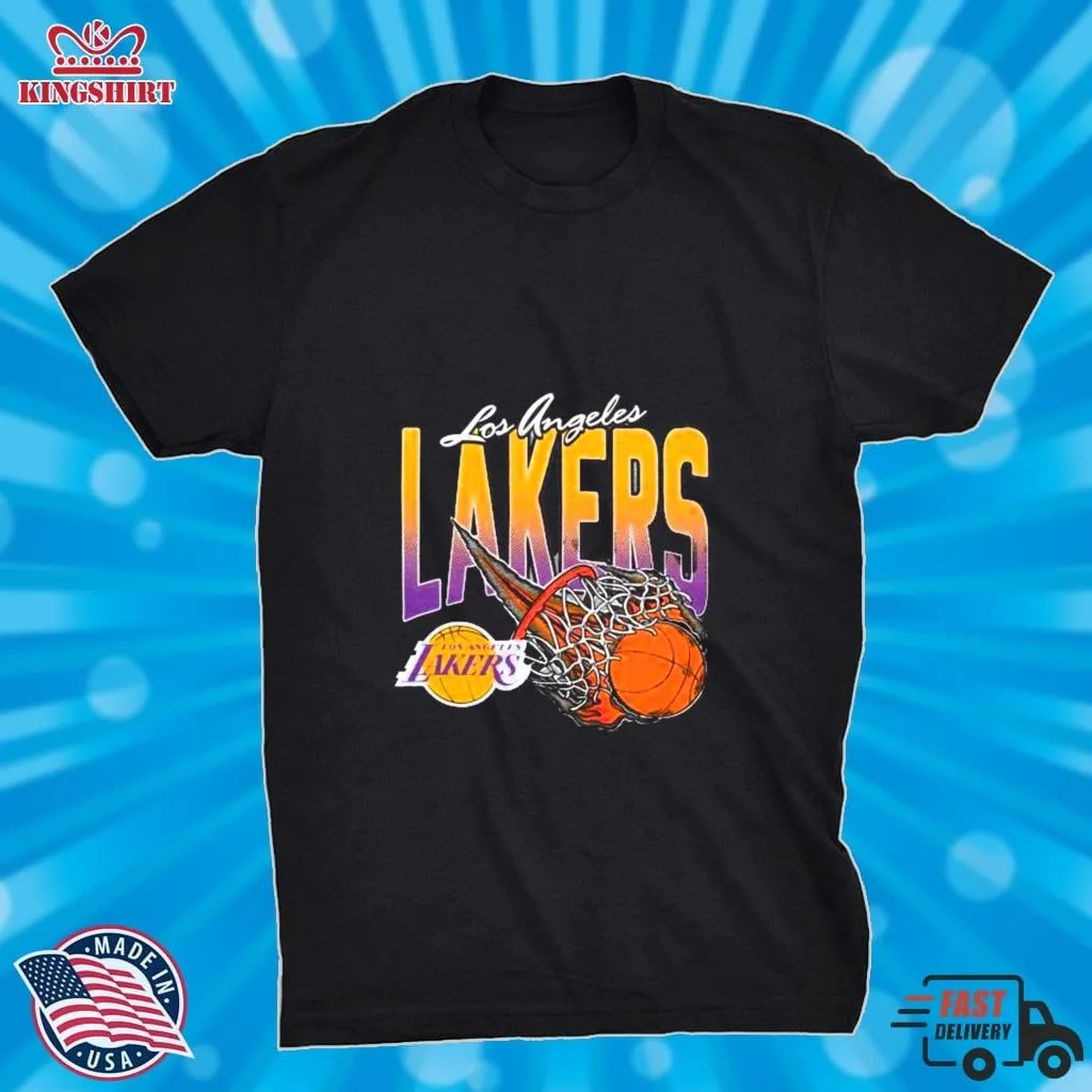 Los Angeles Lakers On Fire Nba Shirt Size up S to 4XL Dad