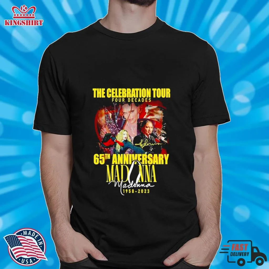 The Celebration Tour Four Decades 65Th 1958 2023 Anniversary Signature Shirt