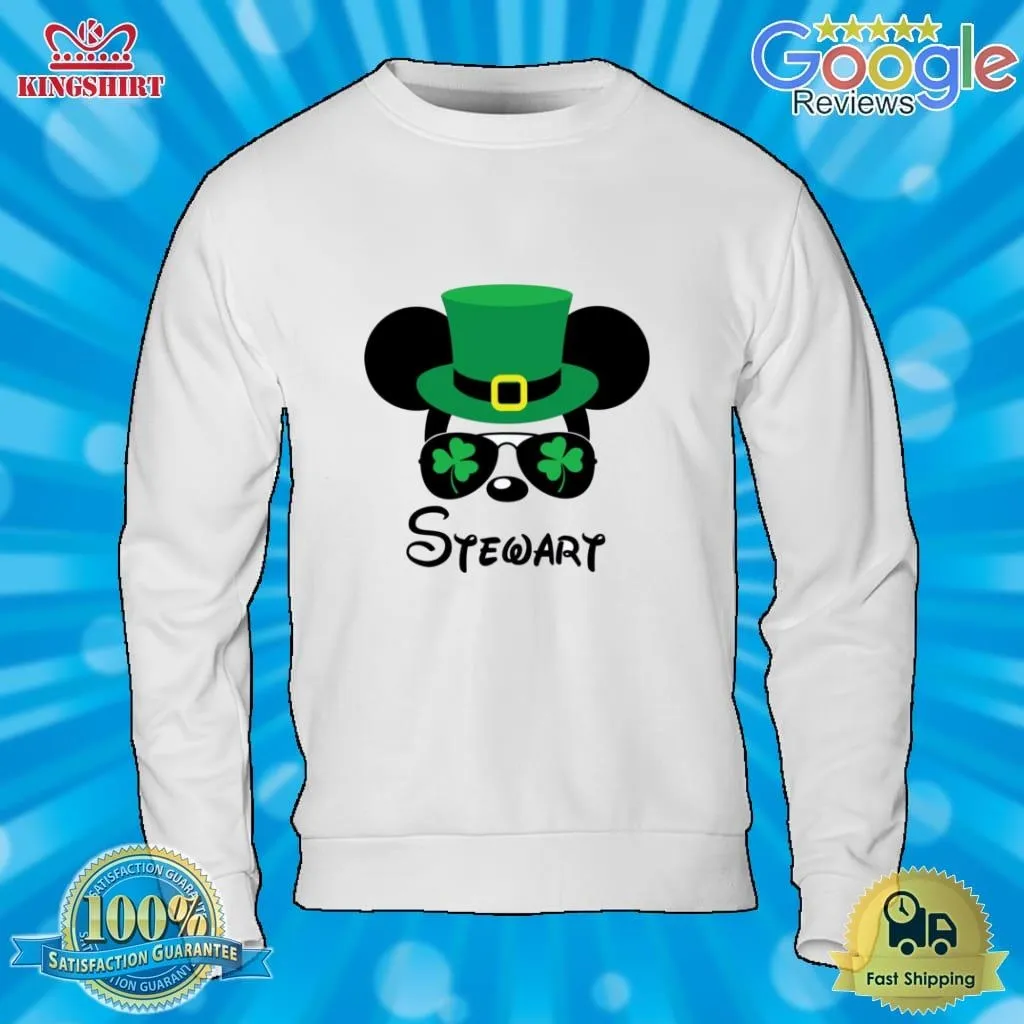 Personalized Mickey Minnie Shamrock Disney Sunglasses St Patricks Day Shirt Unisex Tshirt Disney Mom Shirt,St Patrick's Day