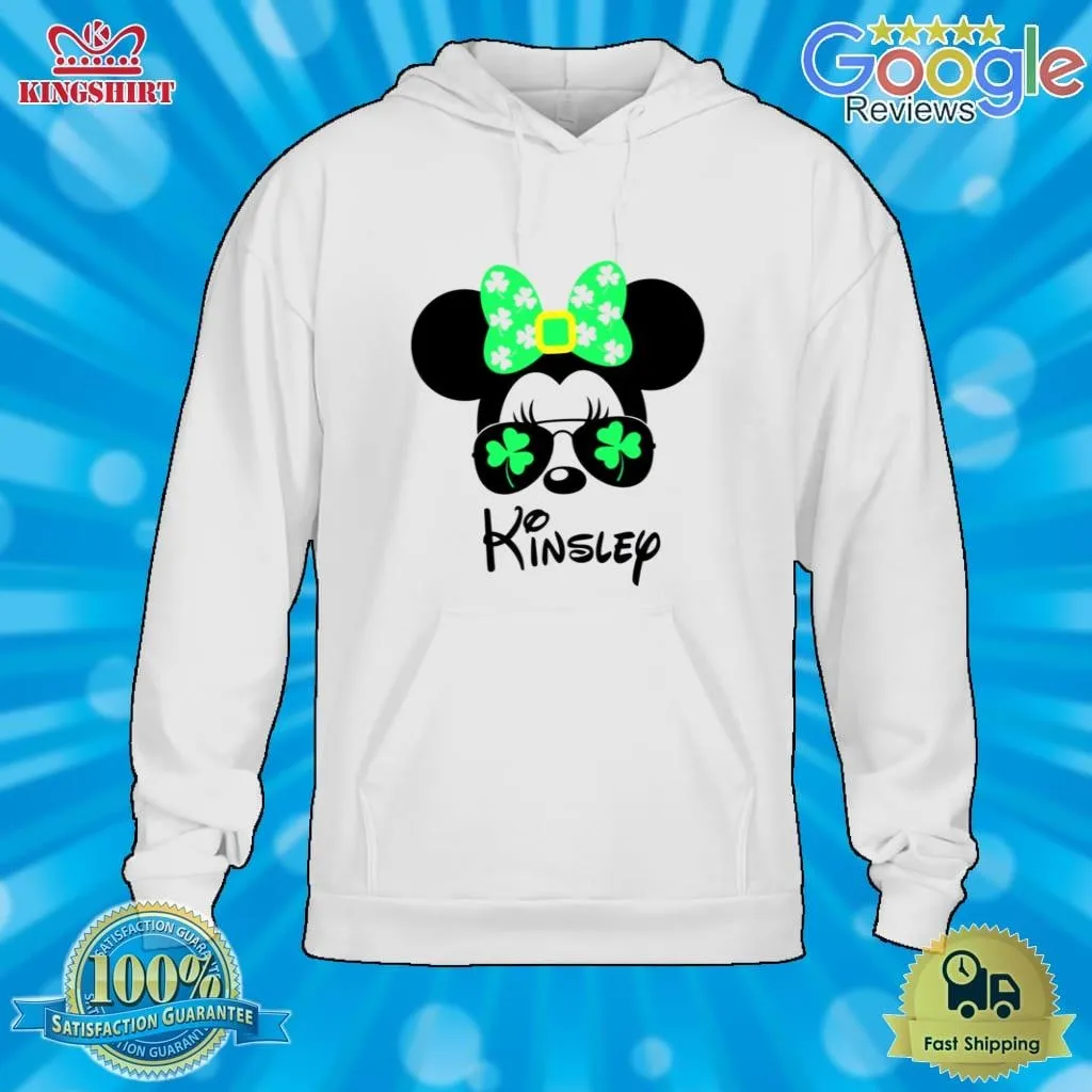 Personalized Mickey Minnie Shamrock Disney Sunglasses St Patricks Day Shirts Size up S to 4XL Disney Mom Shirt,St Patrick's Day