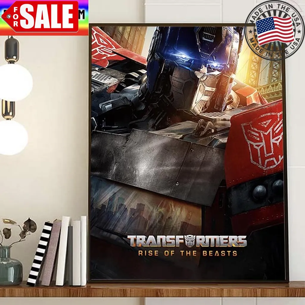 Optimus Prime In Transformers Rise Of The Beasts First Poster Movie Home Decor Poster Canvas Trending