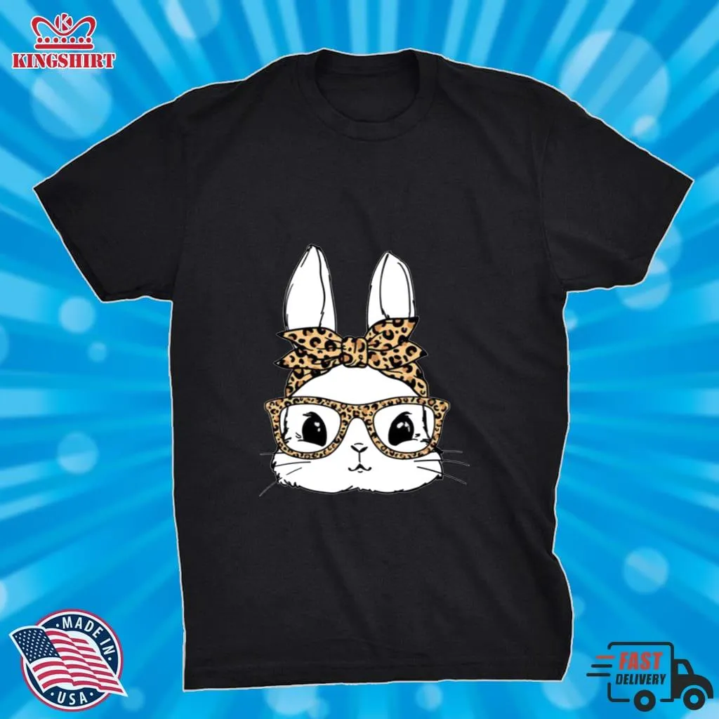 Bunny With Leopard Glasses Shirt
