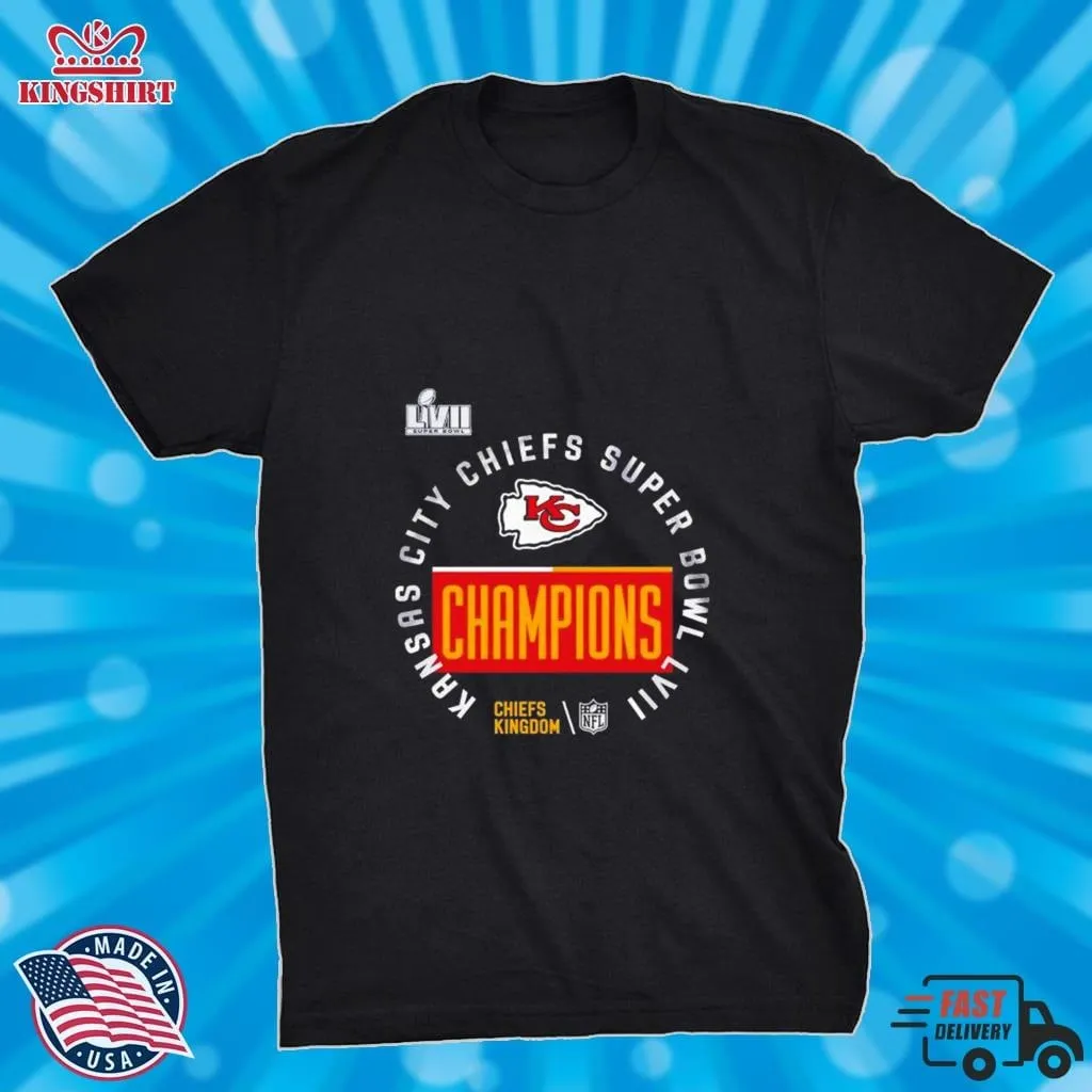 Nfl Kansas City Chiefs Win Super Bowl Lvii Champions Chiefs Kingdom Shirt Unisex Tshirt Sunflower