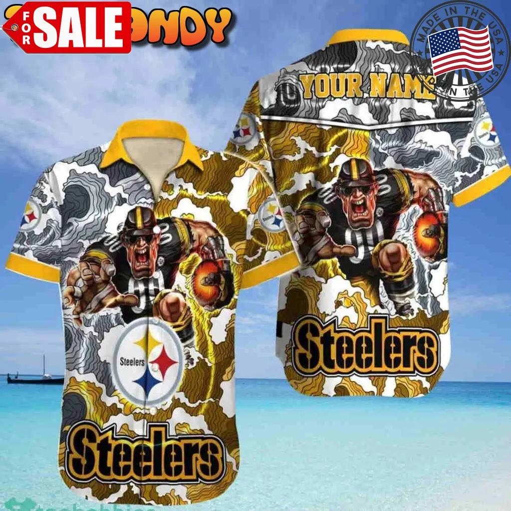 Pittsburgh Steelers Logo Nfl Hawaiian Shirt