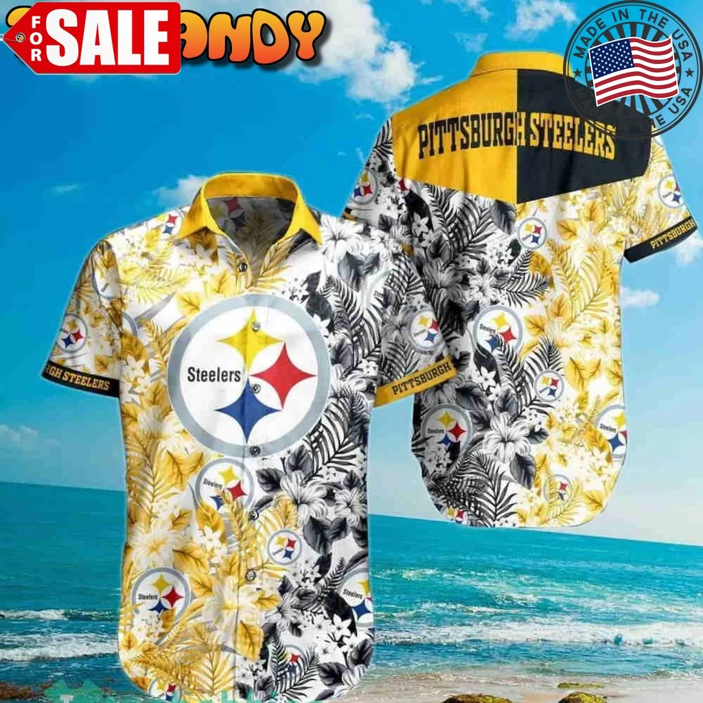 Pittsburgh Steelers Nfl Flower Floral Pattern Hawaiian Shirt And Short