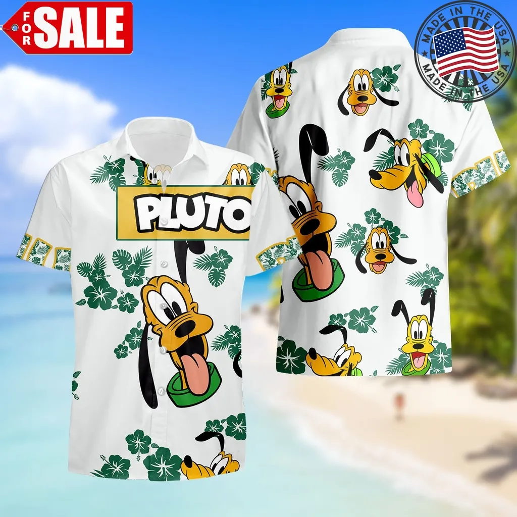 Pluto Dog Hibiscus Disney Magic Kingdom Hawaiian Shirt