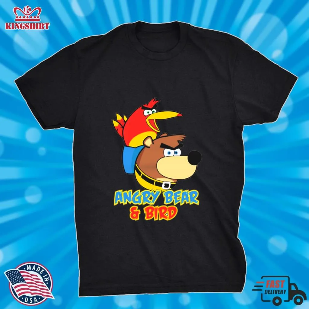 Angry Bear & Bird Parody Banjo & Kazooie Shirt