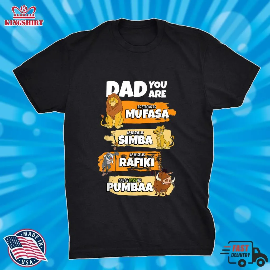 Disney The Lion King Dad You Are Word Stack Funny T Shirt
