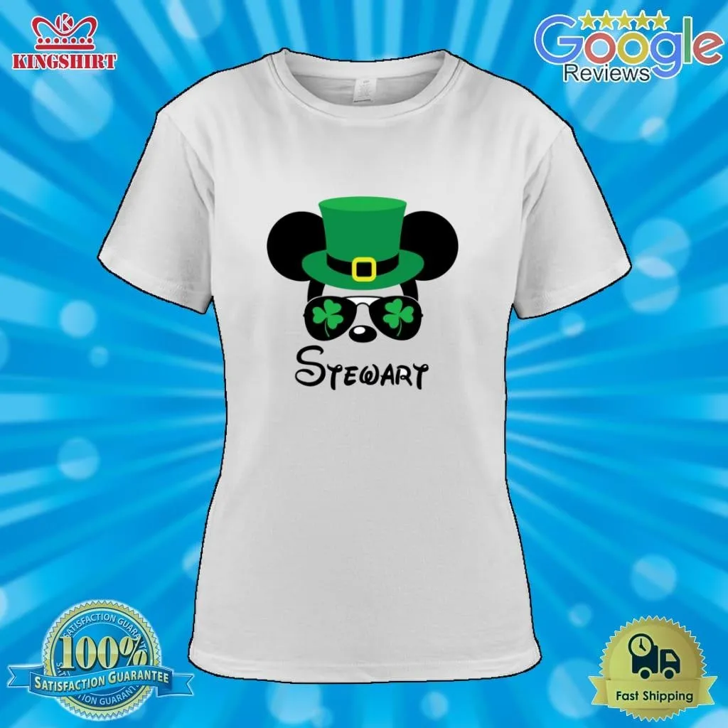 Personalized Mickey Minnie Shamrock Disney Sunglasses St Patricks Day Shirt Unisex Tshirt Disney Mom Shirt,St Patrick's Day