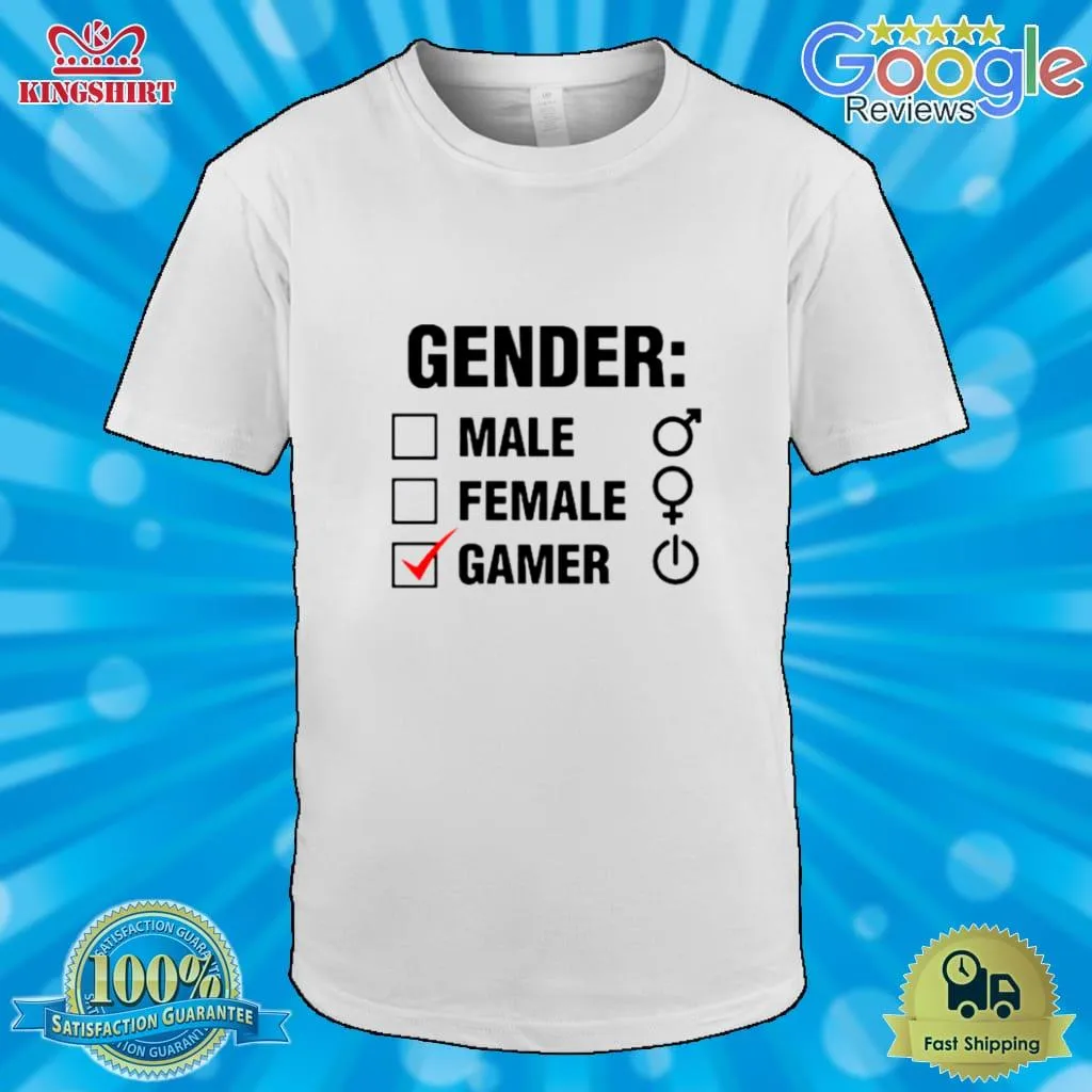 Gender Male Female Gamer Shirt