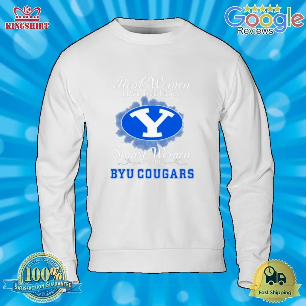 Real Women Love Football Smart Women Love The Byu Cougars 2023 Logo Shirt Plus Size