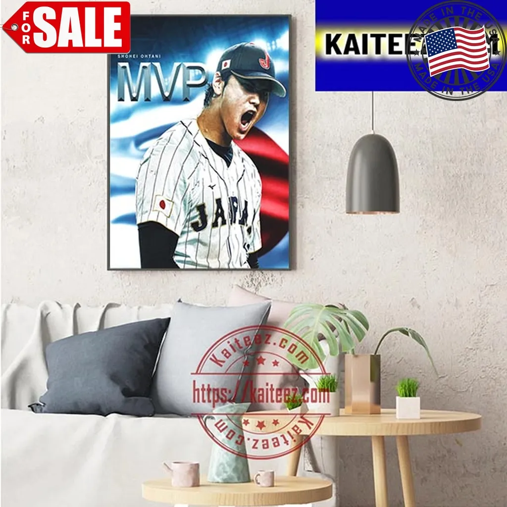 Shohei Ohtani Is 2023 World Baseball Classic Mvp Art Decor Poster Canvas