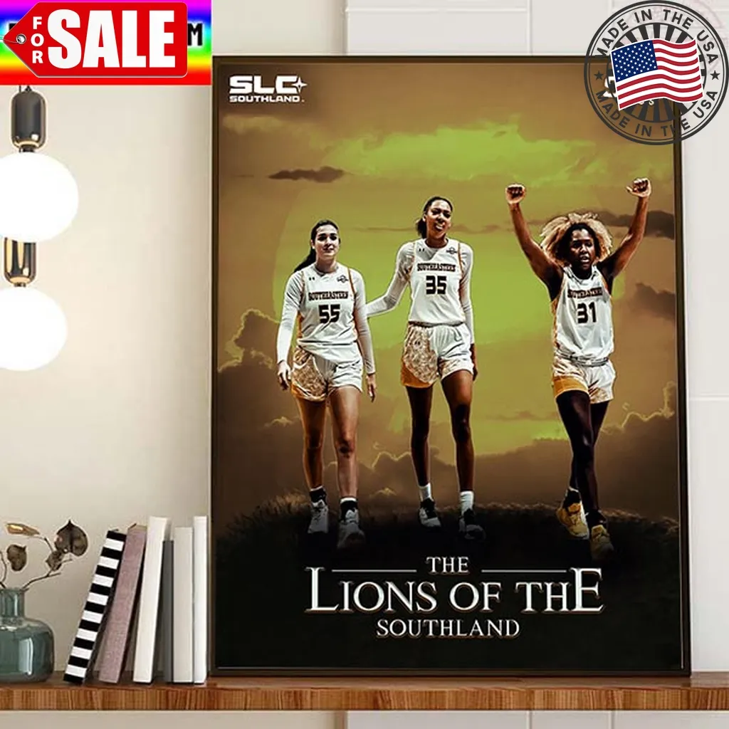 Southeastern Womens Basketball The Lions Of The Southland Home Decor Poster Canvas