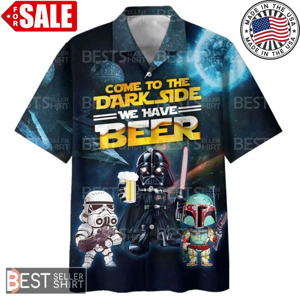 Stormtrooper Darth Vader Boba Fett Star Wars Hawaiian Shirt