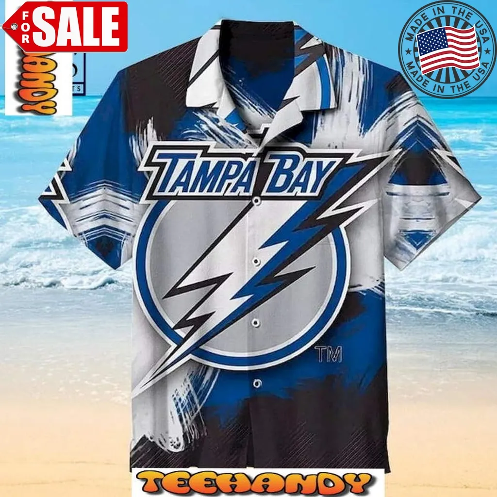 Tampa Bay Lightning Big Logo Hawaiian Shirt