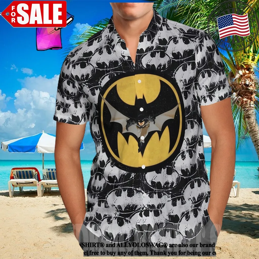 The Best Selling  Batman Painted Logo All Over Print Hawaiian Shirt