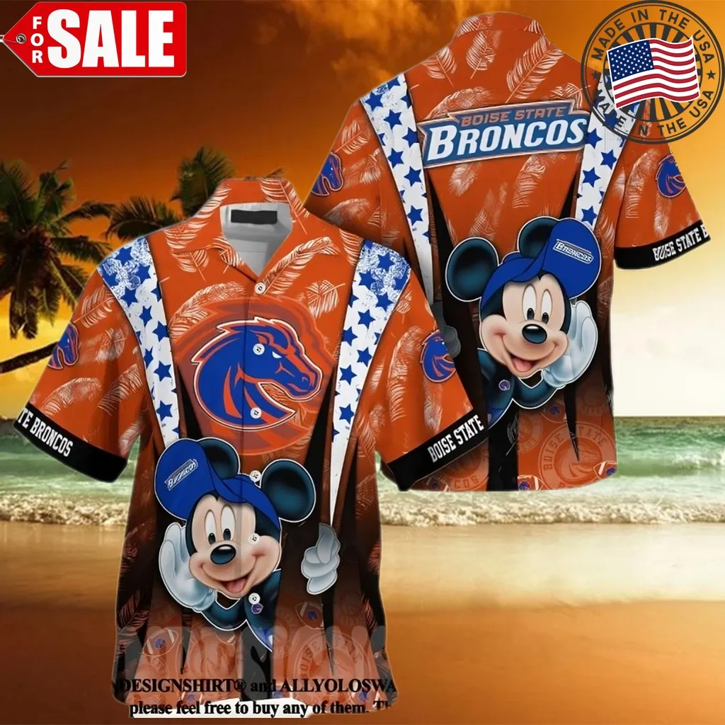 NFL Boise State Broncos Summer Hawaiian Shirt - Binteez