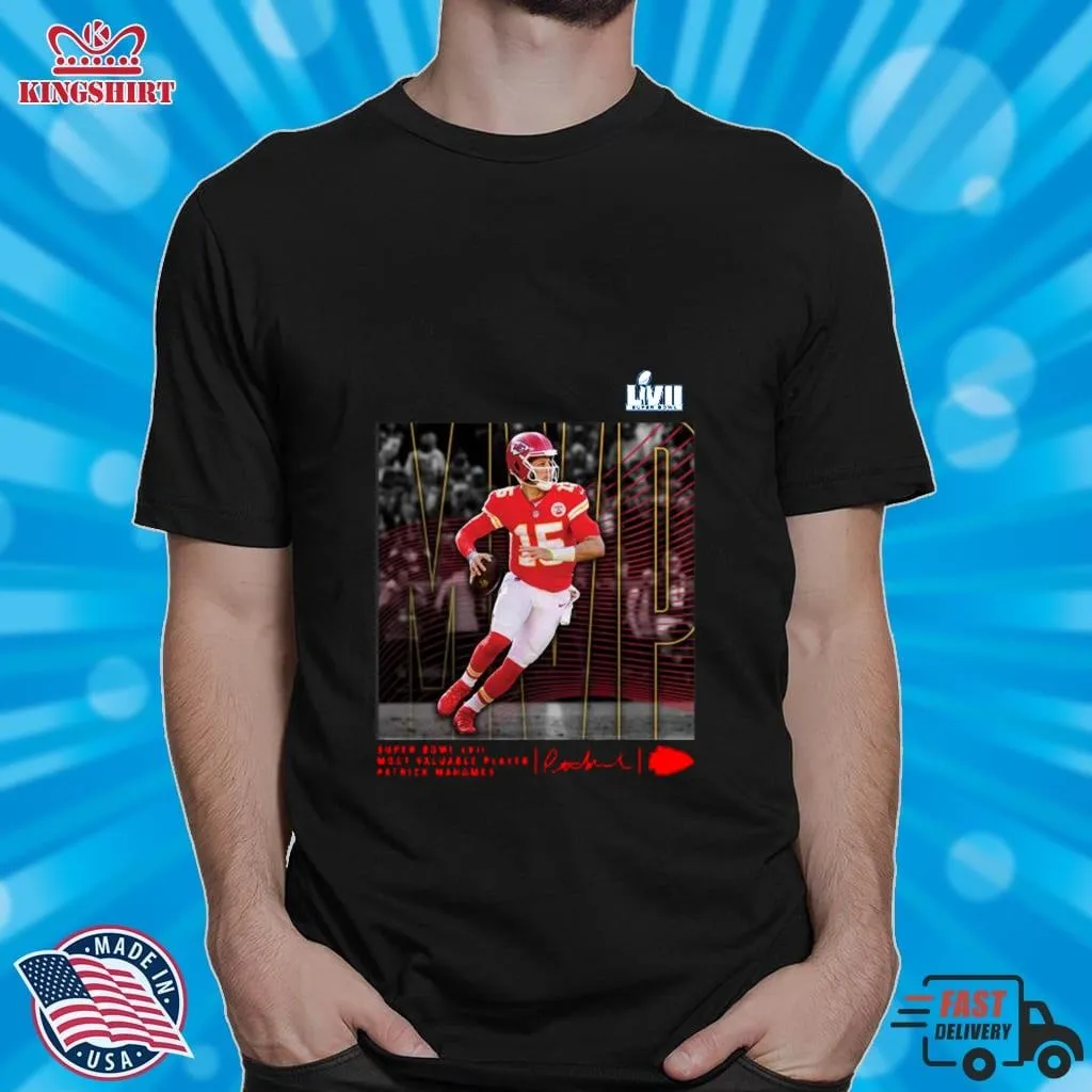 Patrick Mahomes Kansas City Chiefs Fanatics Branded Super Bowl Lvii Mvp Crucial T Shirt Unisex Tshirt Trending