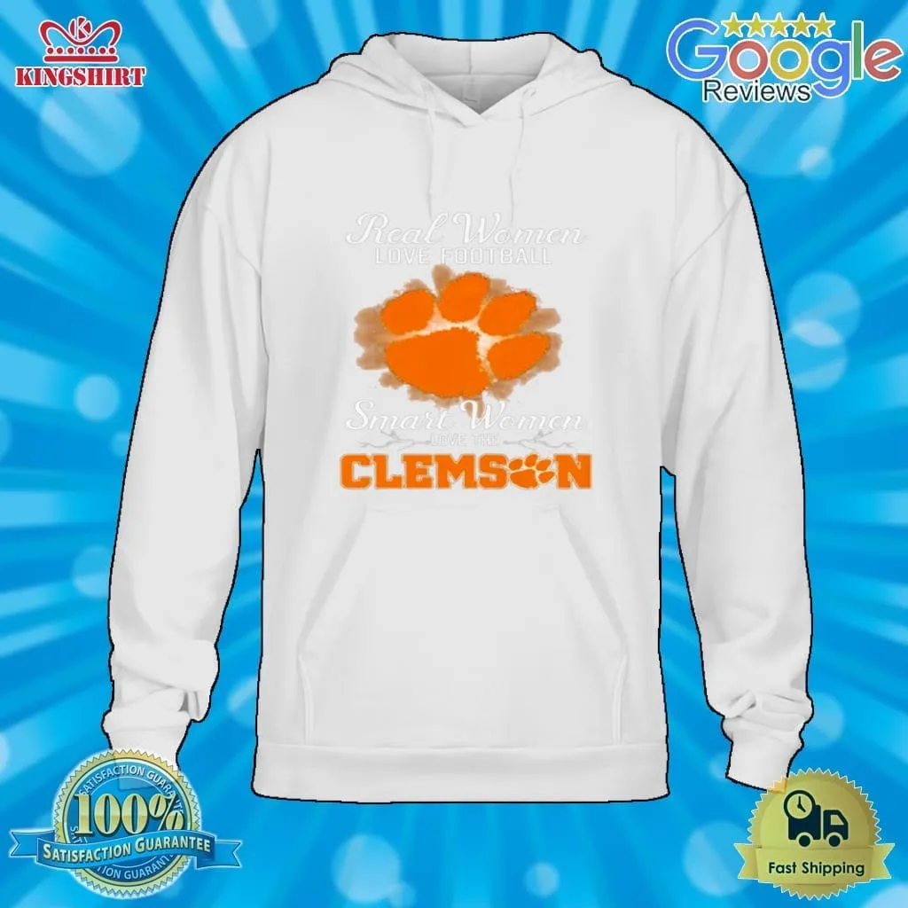 Real Women Love Football Smart Women Love The Clemson Tigers 2023 Logo Shirt Size up S to 4XL