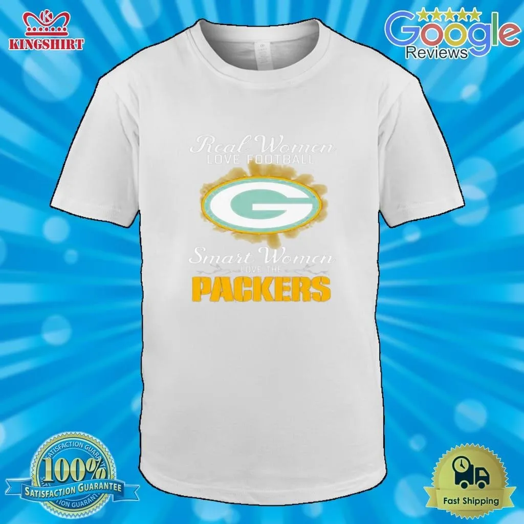 Real Women Love Football Smart Women Love The Green Bay Packers 2023 Logo Shirt Plus Size