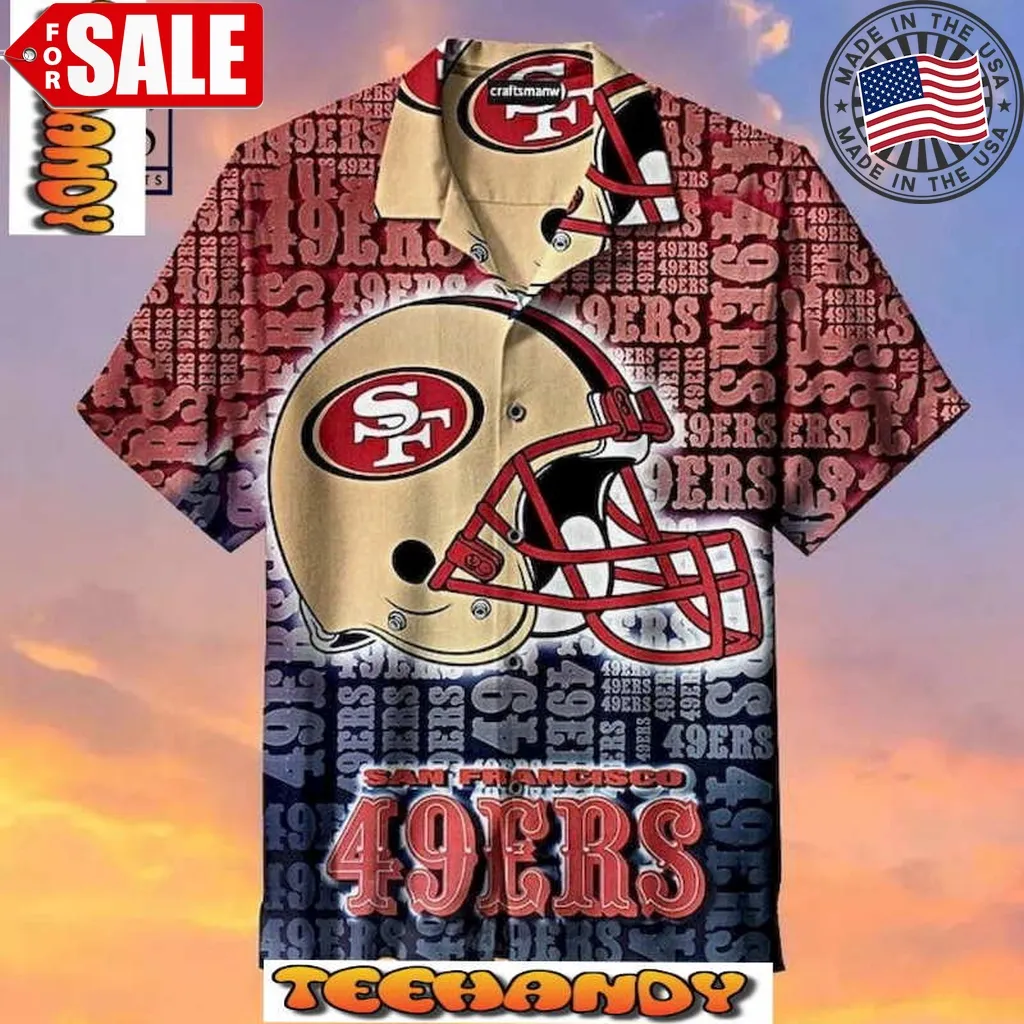 The San Francisco 49Ers Big Logo Hawaiian Shirt