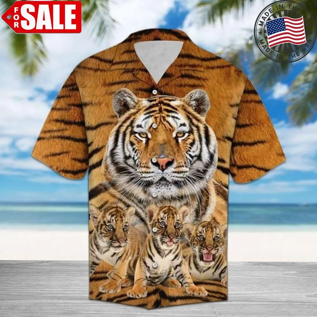 Tiger Funny Animal Lovers Hawaiian Shirt