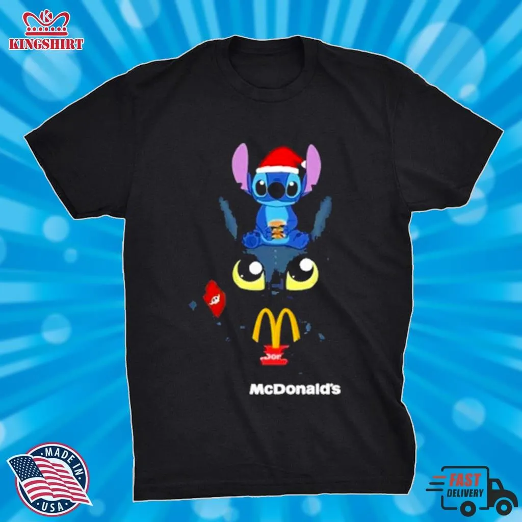 Baby Stitch And Toothless McdonaldS Shirt