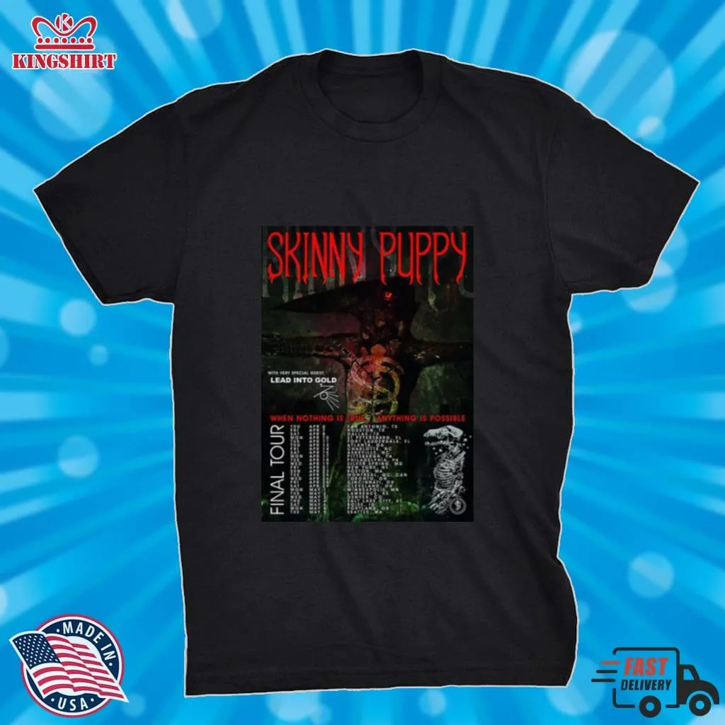 Inquisition Final Tour Skinny Puppy Shirt Size up S to 4XL