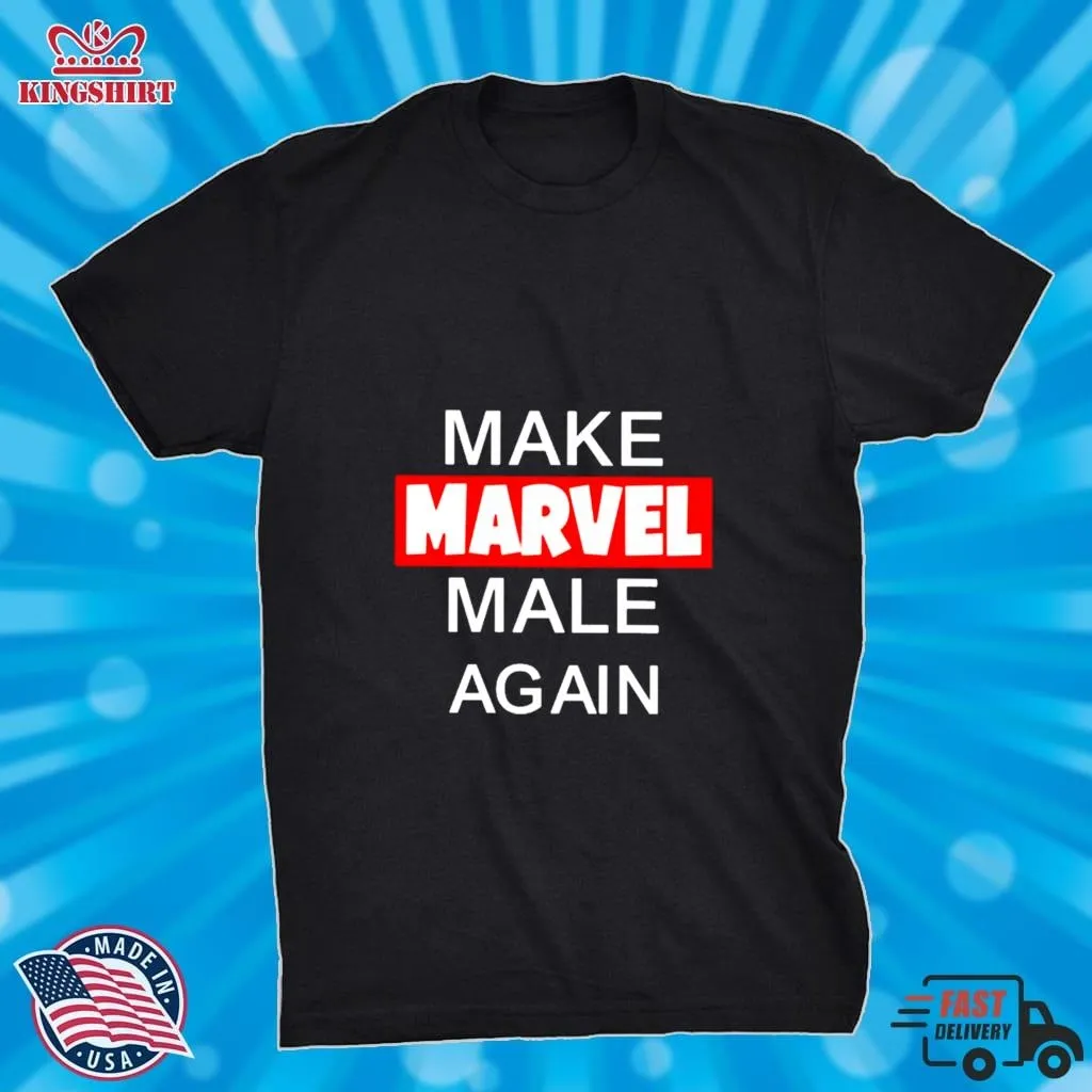 Nerdrotic Make Marvel Male Again T Shirt Plus Size Dad