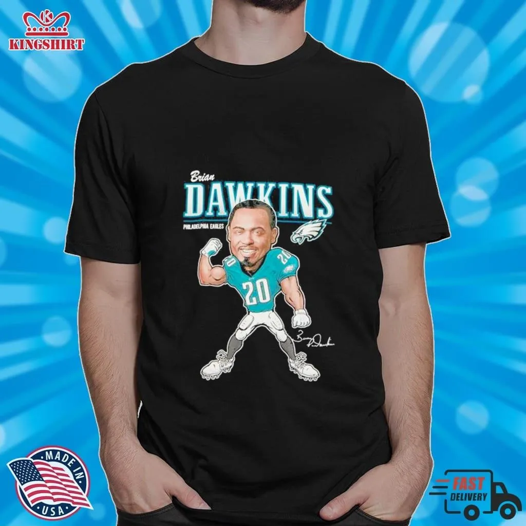 Philadelphia Eagles Brian Dawkins Signature Super Bowl Lvii 2023 Shirt Size up S to 4XL Trending