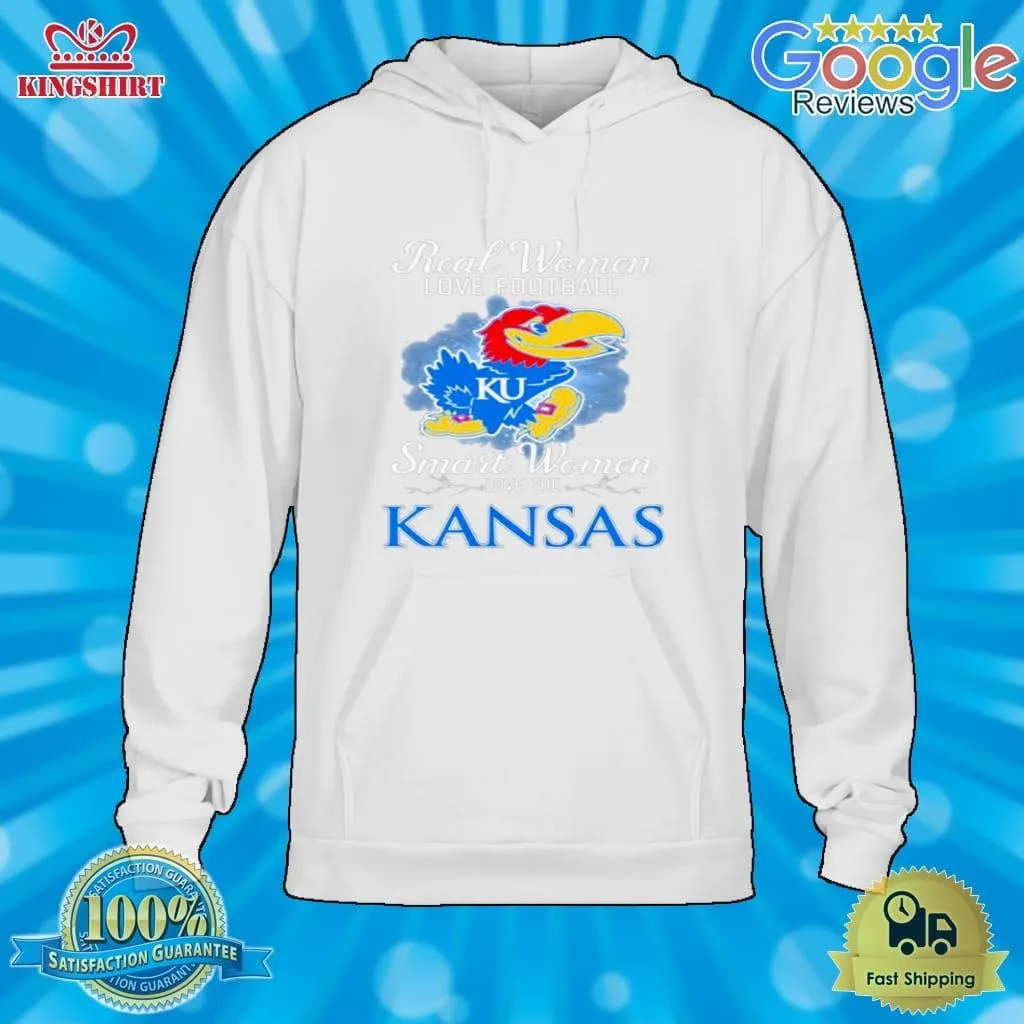 Real Women Love Football Smart Women Love The Kansas Jayhawks 2023 Logo Shirt Size up S to 4XL
