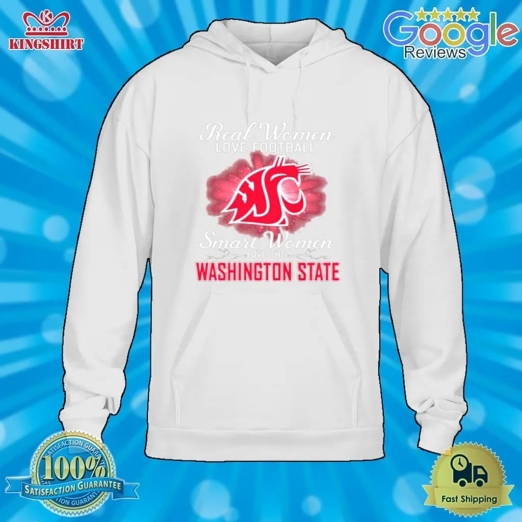 Real Women Love Football Smart Women Love The Washington State Cougars 2023 Logo Shirt Unisex Tshirt