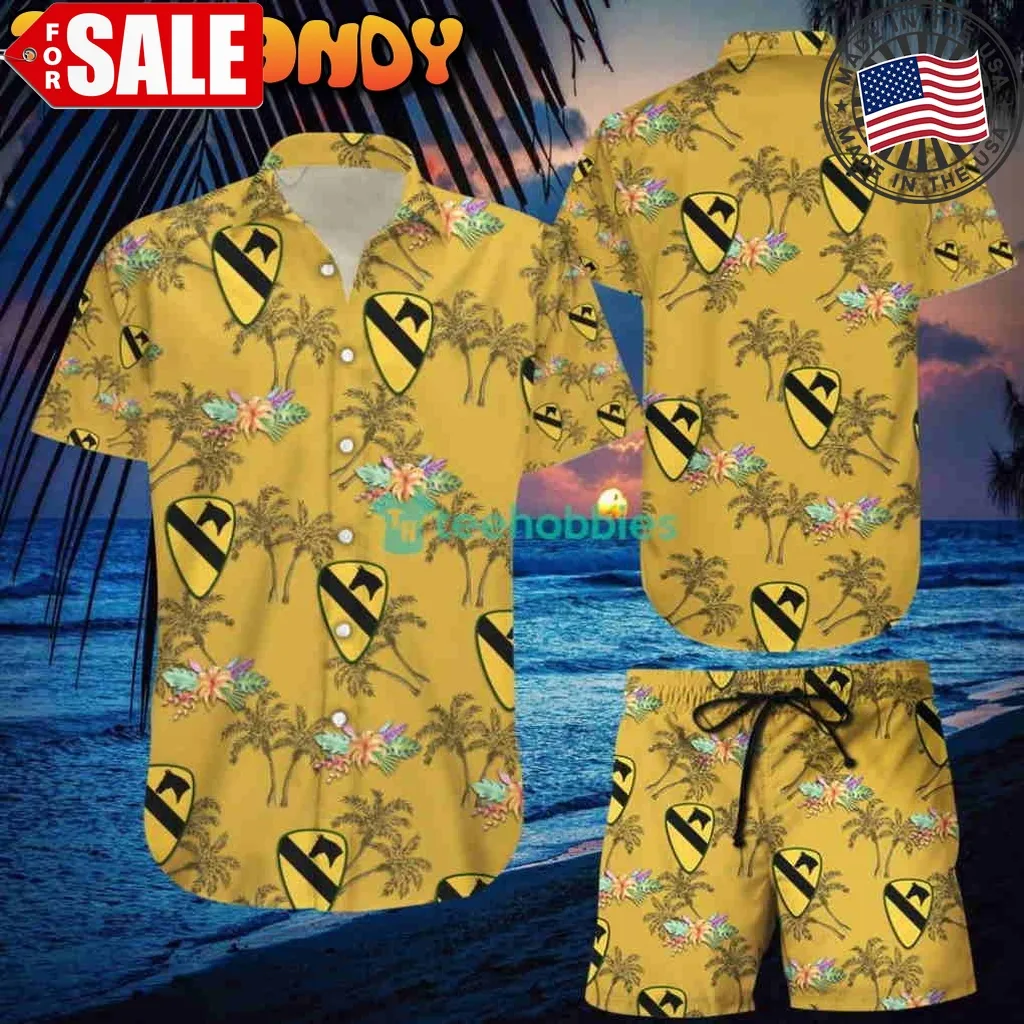 Us Army 1St Cavalry Division Sustainment Brigade Hawaiian Shirt And Short